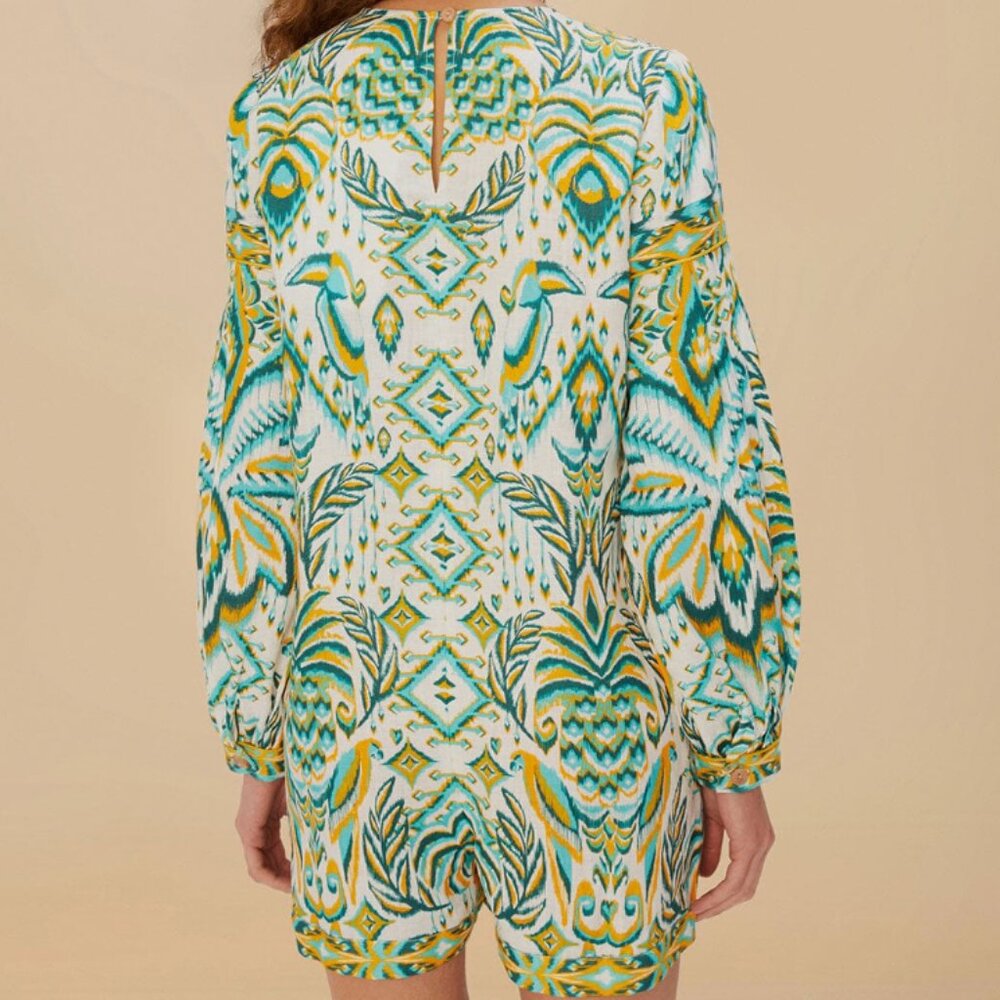 NWT Farm Rio Tropical Tapestry Romper - Picture 2 of 3